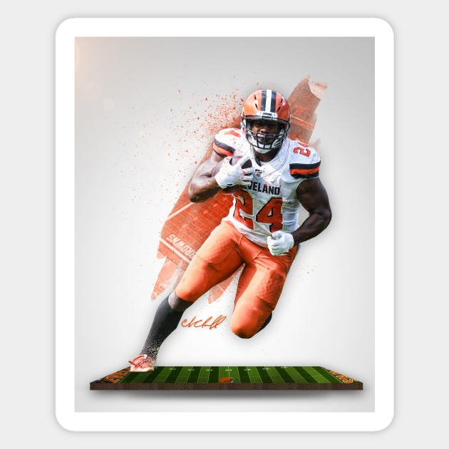 Nick Chubb Cleveland Sports Art Nick Chubb Cleveland Sports Art